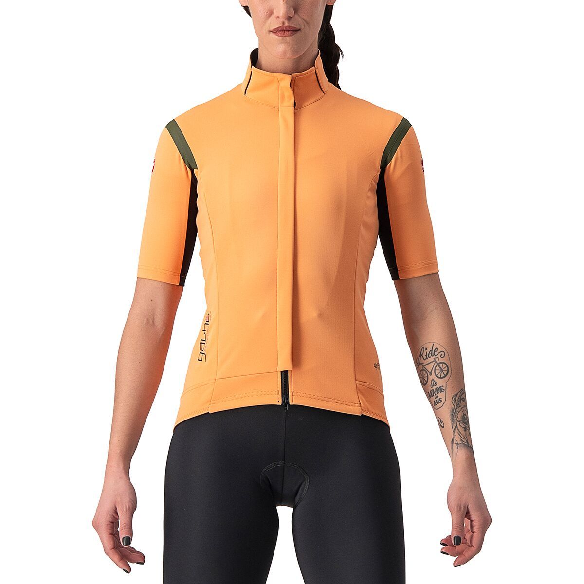 Castelli Castelli Gabba RoS Jersey - Women's Melon/Military Green, S