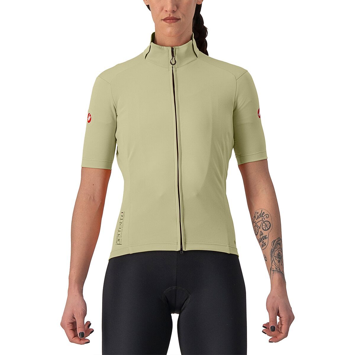 Castelli Perfetto RoS 2 Wind Short-Sleeve Jersey - Women's Green Tea, M