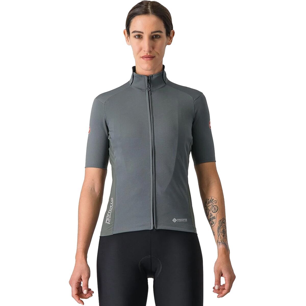 Castelli Castelli Perfetto RoS 2 Wind Short-Sleeve Jersey - Women's Urban Gray, S