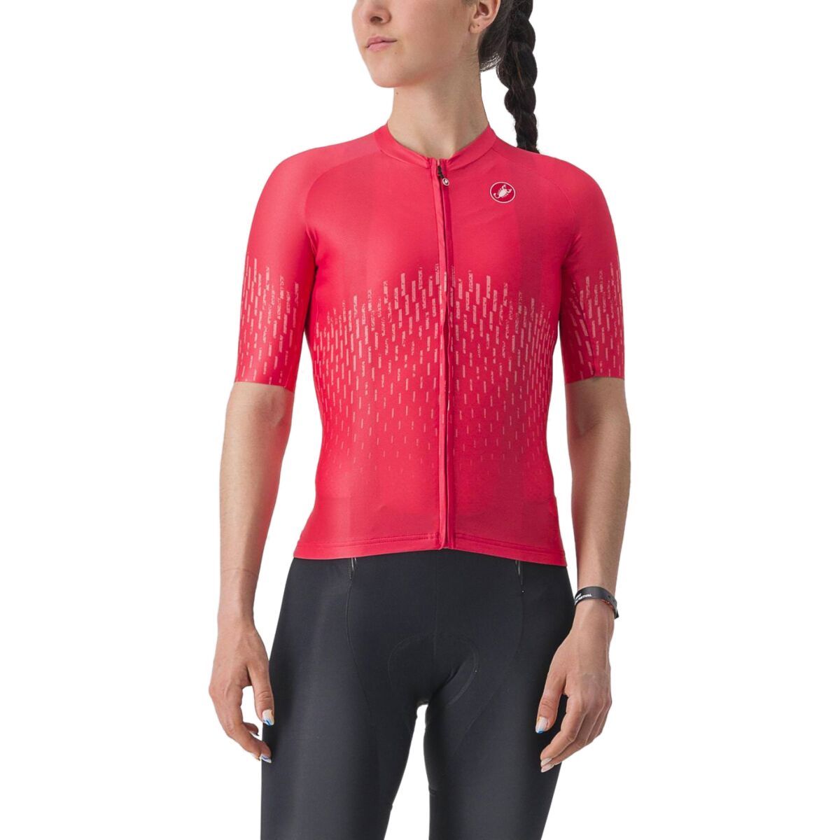 Castelli Aero Pro Full-Zip Jersey - Women's Hibiscus, XL