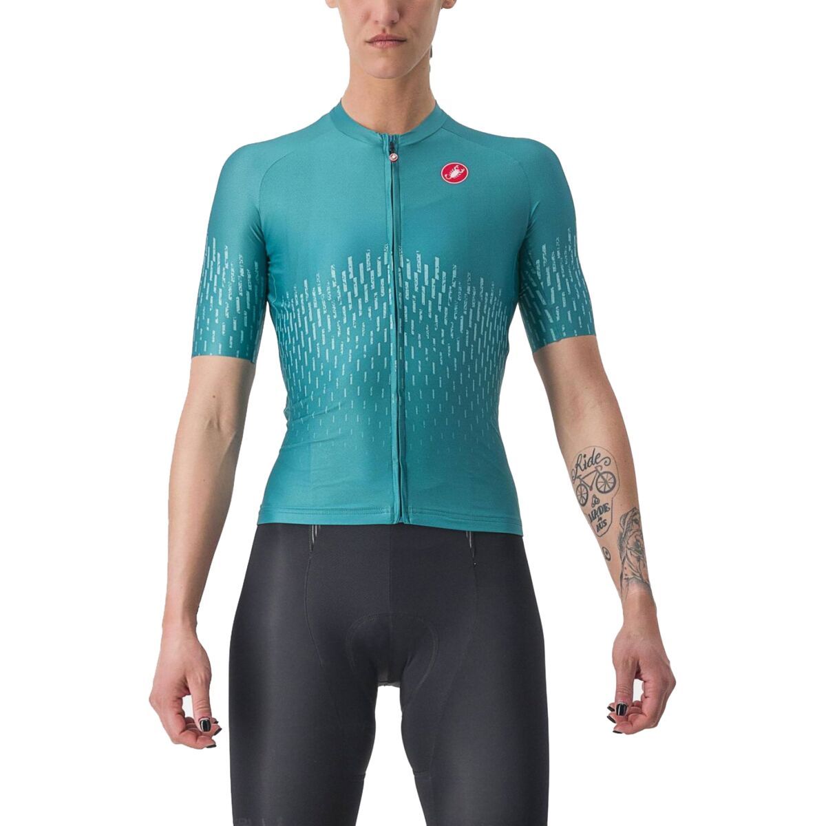 Castelli Aero Pro Full-Zip Jersey - Women's Quetzal Green, L