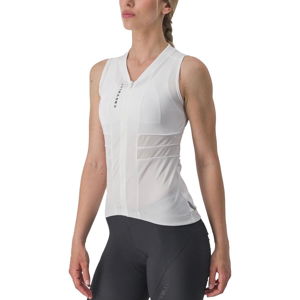 Castelli Castelli Anima 4 Sleeveless Jersey - Women's Ivory/Light Black, M