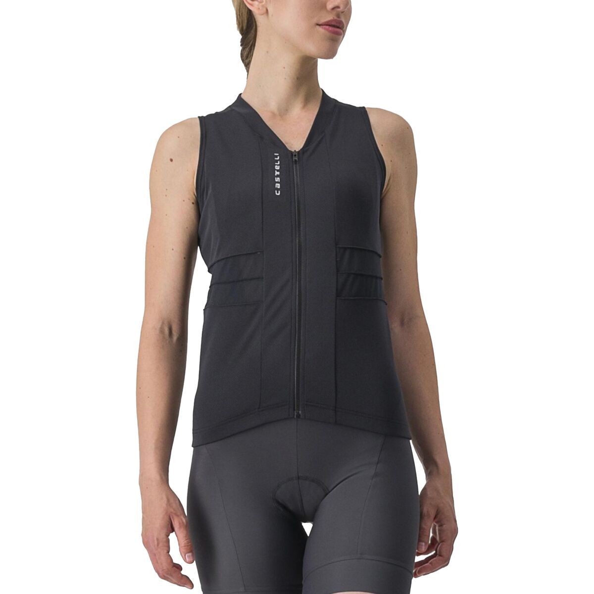 Castelli Castelli Anima 4 Sleeveless Jersey - Women's Light Black/Ivory, S