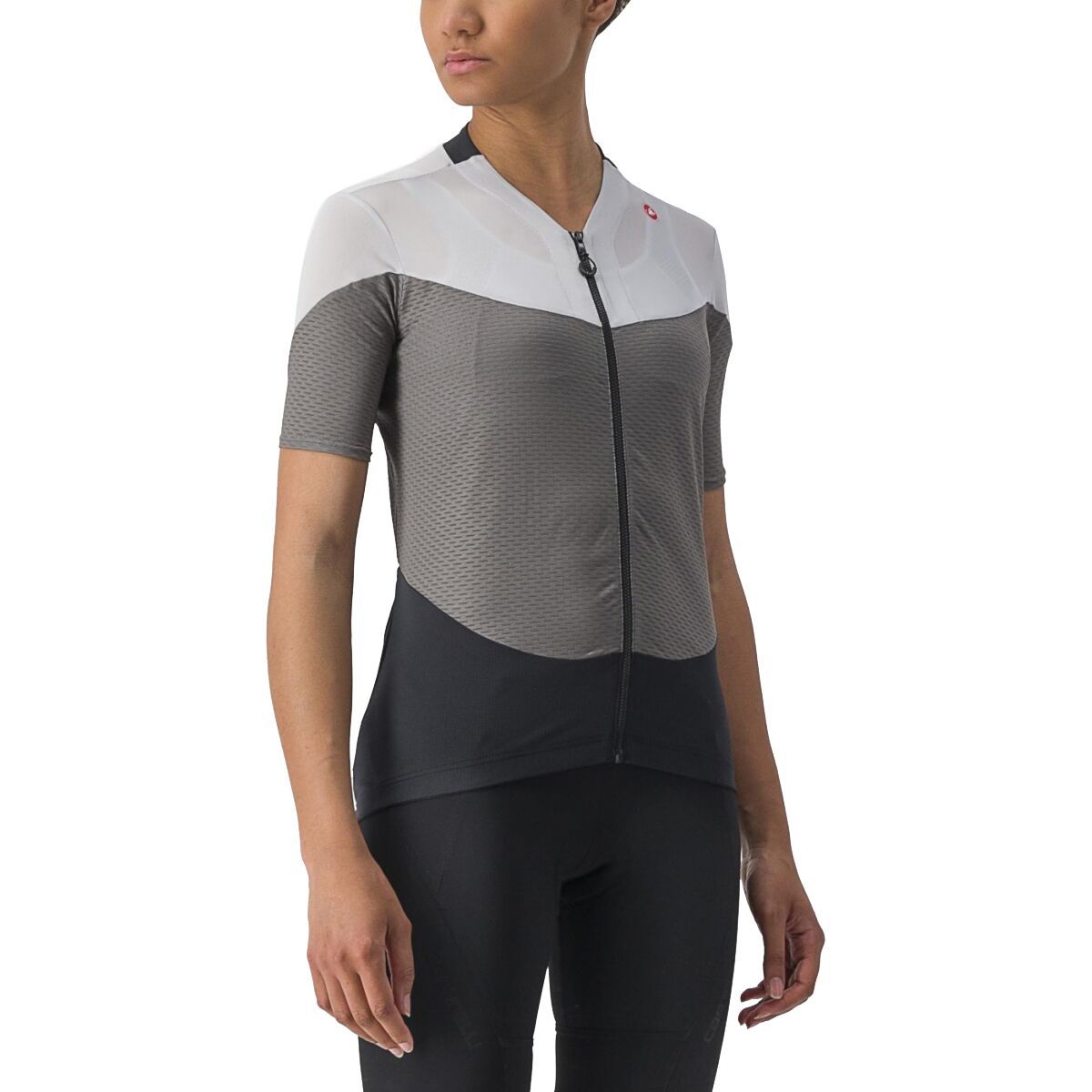 Castelli Gradient Color Block Jersey - Women's Gunmetal Gray/Silver Gray, L