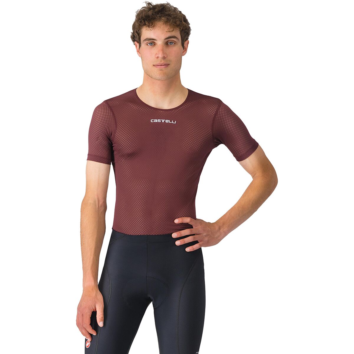 Castelli Castelli Pro Mesh 2.0 Short-Sleeve Shirt - Men's Deep Bordeaux, XXL
