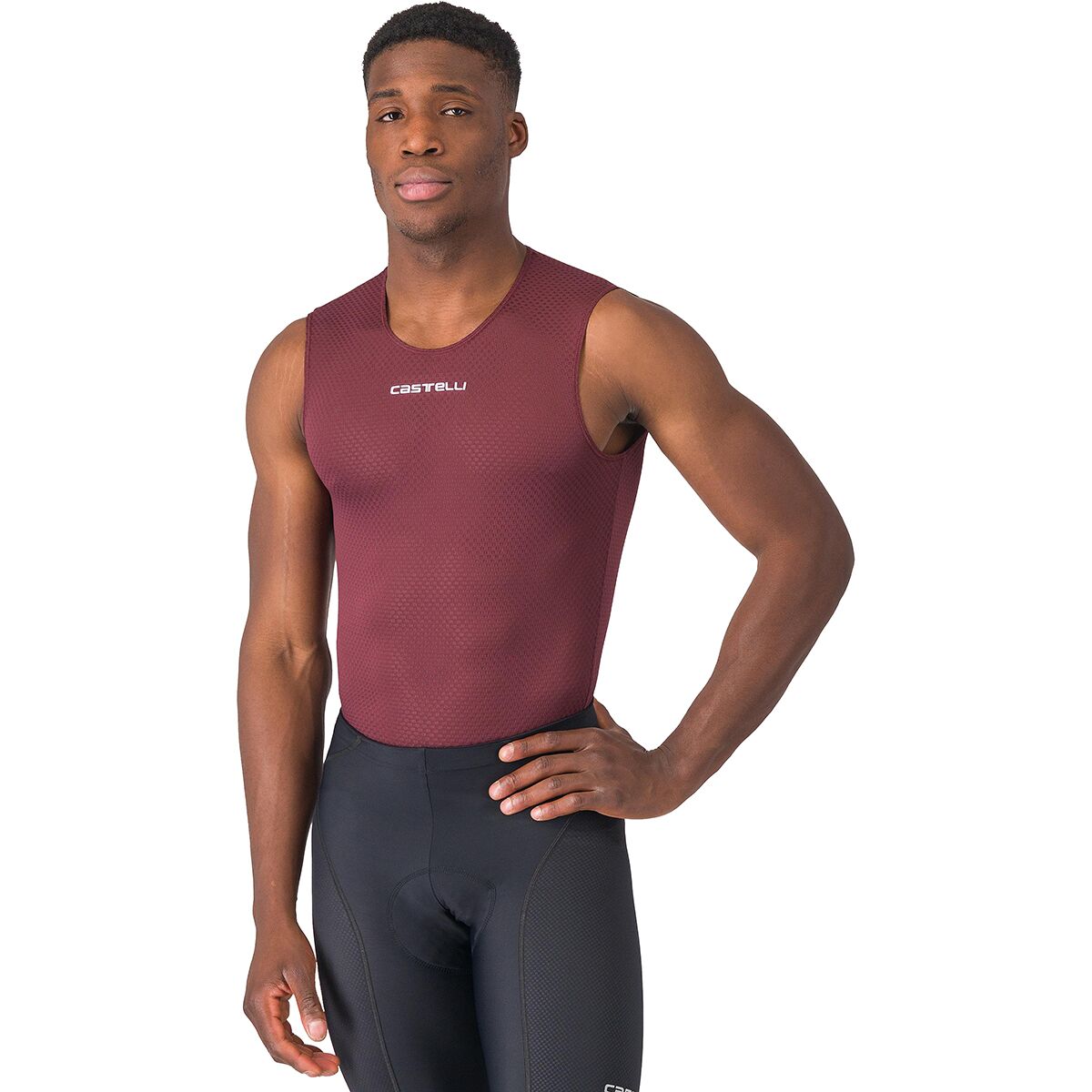 Castelli Pro Mesh 2.0 Sleeveless Baselayer - Men's Deep Bordeaux, XXL