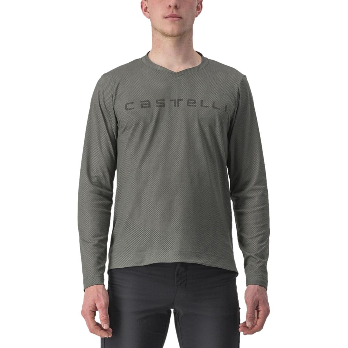 Castelli Trail Tech 2 Long-Sleeve T-Shirt – Men’s Dark Red, XL