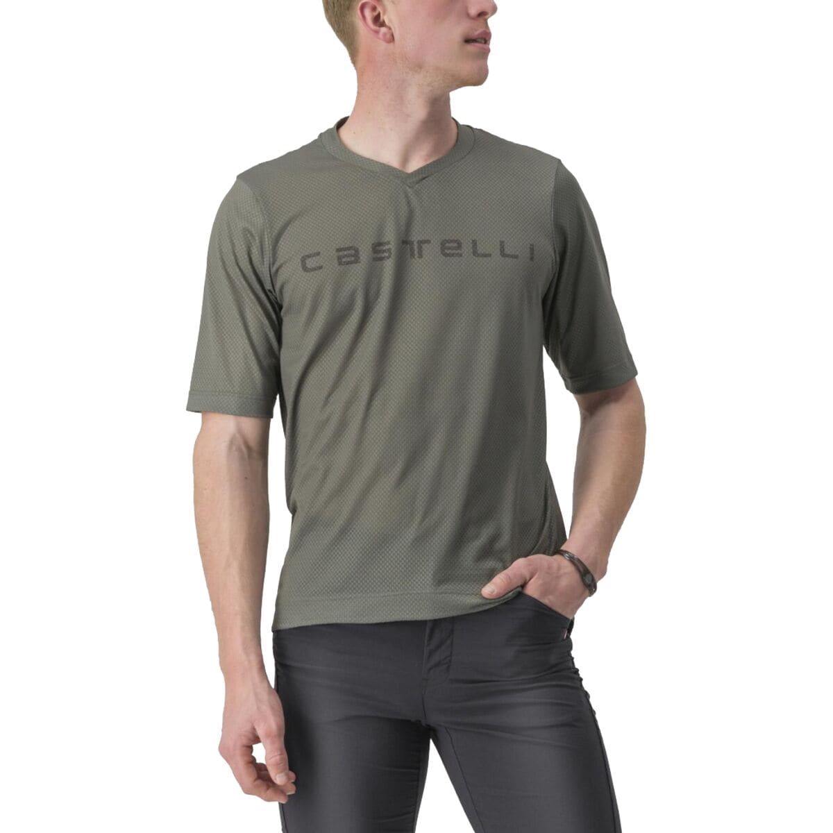 Castelli Trail Tech 2 T-Shirt – Men’s Forest Gray, XL