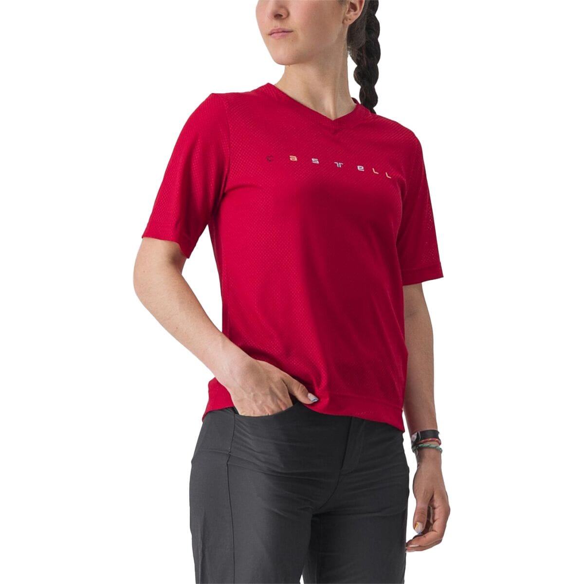 Castelli Trail Tech 2 T-Shirt - Women's Dark Red, M