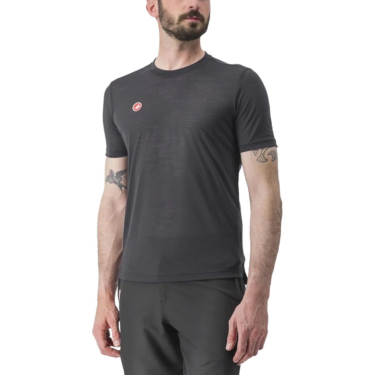 Castelli Merino Castelli T-Shirt - Men's Light Black, L