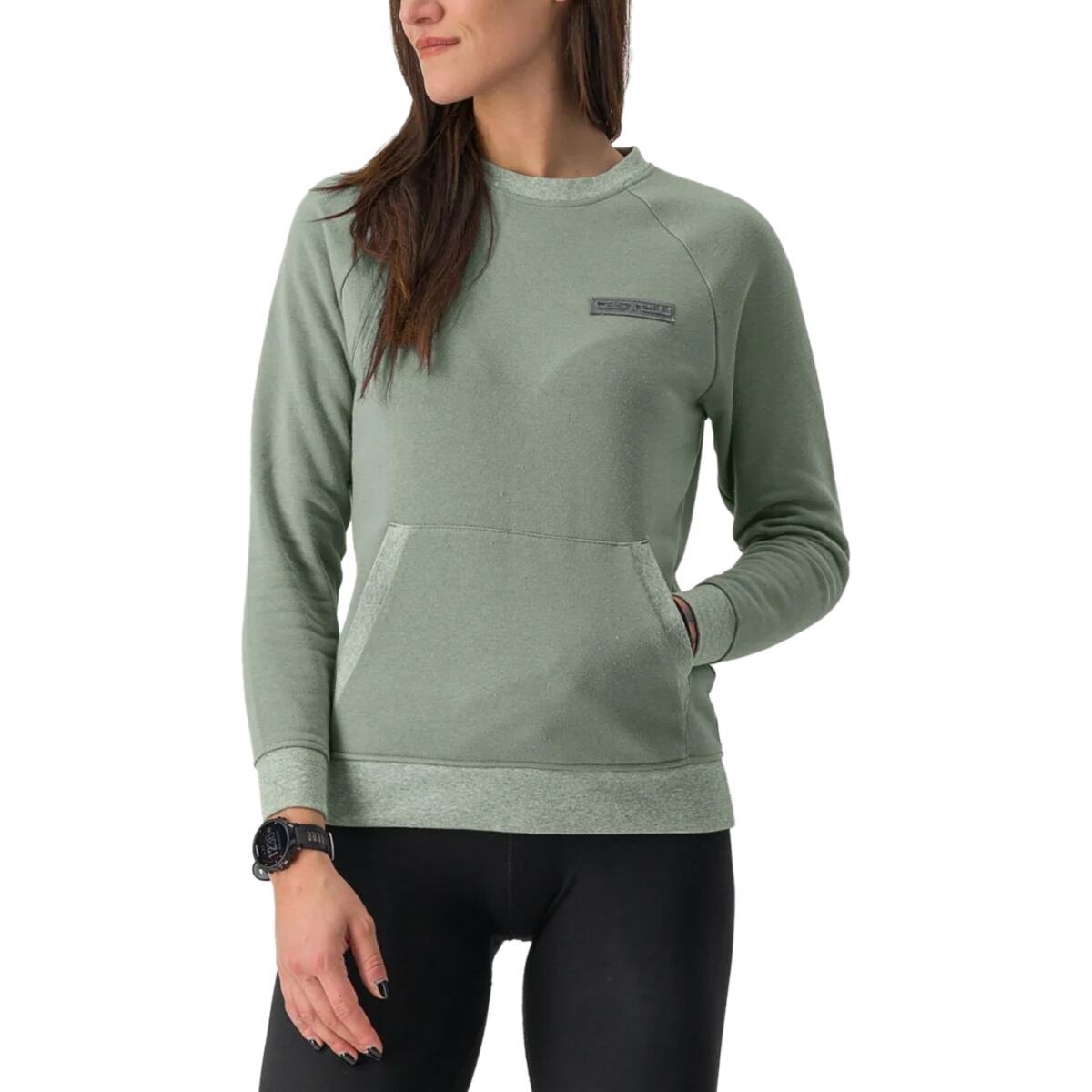 Castelli Castelli Logo Sweatshirt - Women's Defender Green, S