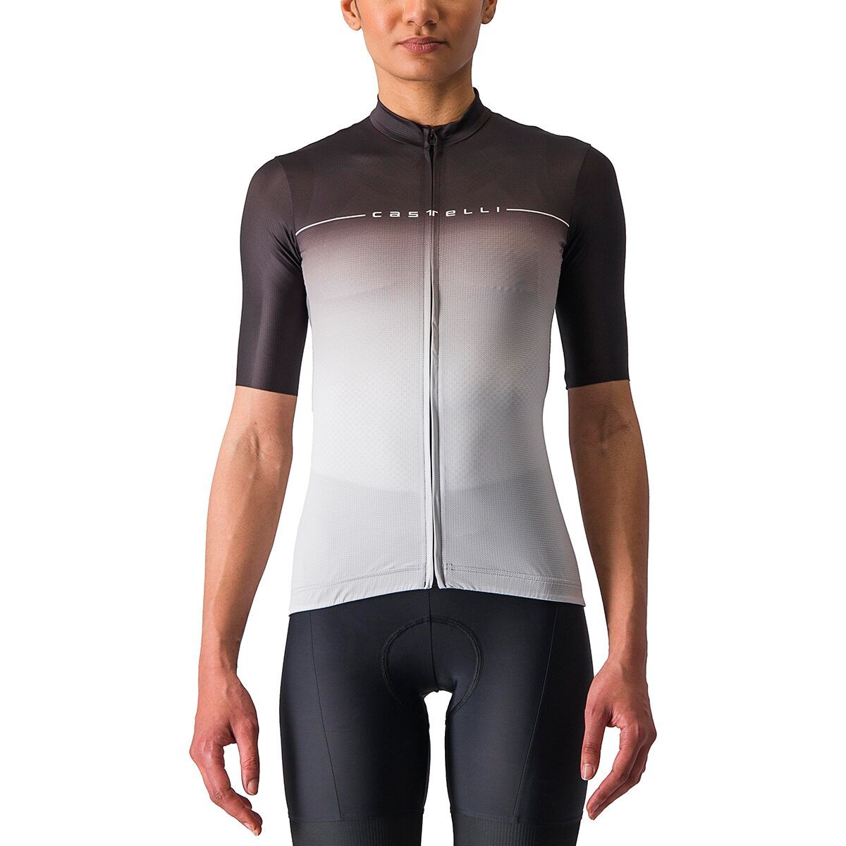 Castelli Salita Jersey - Women's Light Black/Silver Gray-White, XL