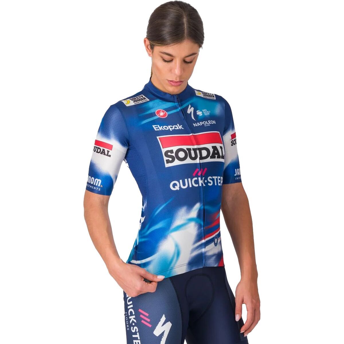 Castelli Castelli Soudal/Q-S Competizione 3 Jersey - Women's Blue/Red, M