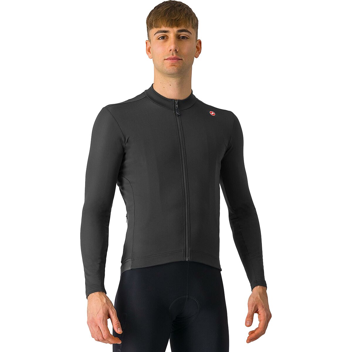 Castelli Castelli Espresso Thermal Jersey - Men's Light Black, 3XL