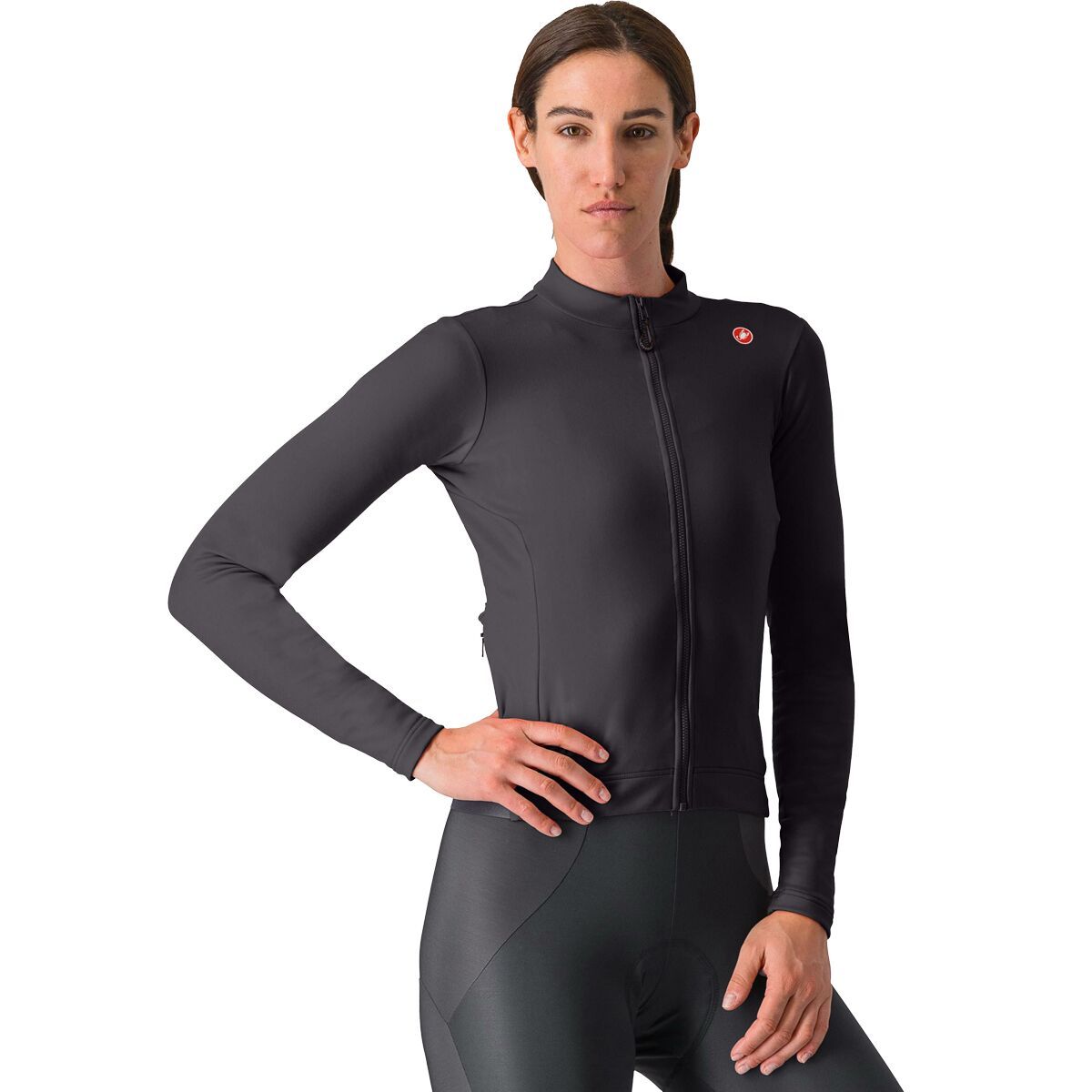Castelli Espresso Thermal Jersey - Women's Light Black, L