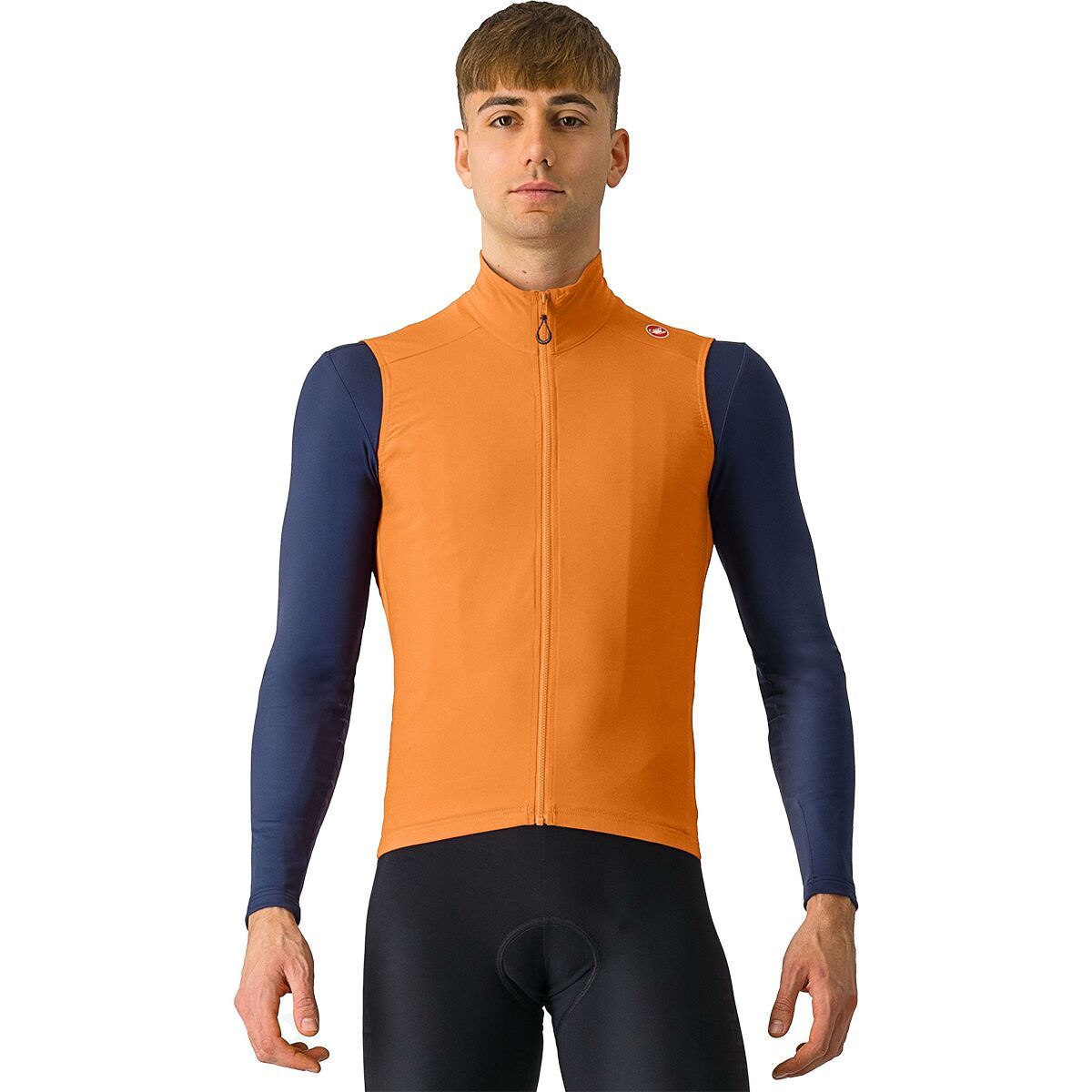 Castelli Castelli Espresso Vest - Men's Vivid Orange/Dark Gray, XL