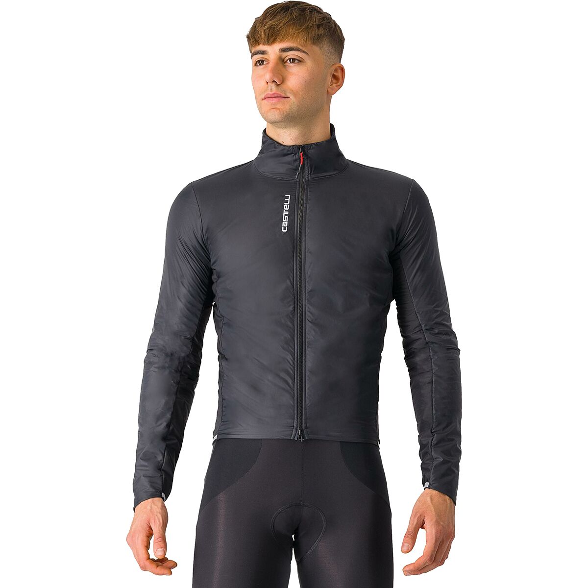 Castelli Castelli Fly Direct Jacket - Men's Light Black/Dark Gray, XL