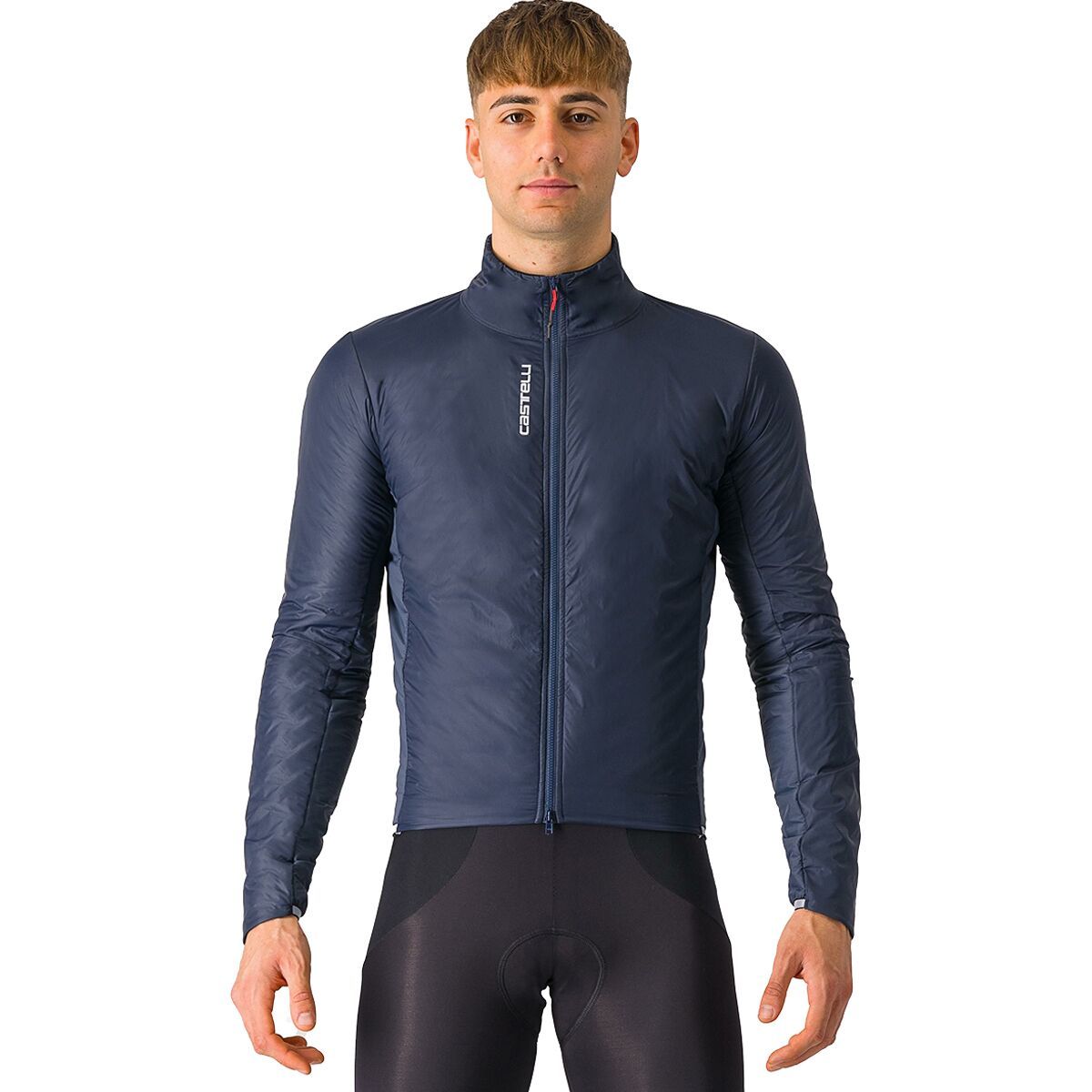 Castelli Fly Direct Jacket - Men's Twilight Blue/Silver Gray, L