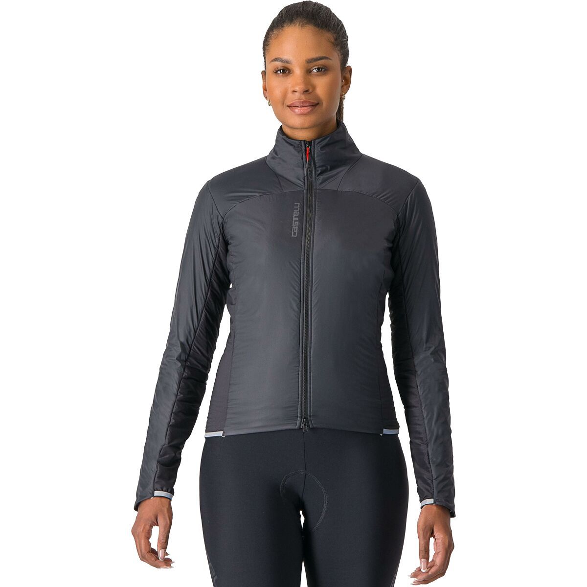 Castelli Fly Direct Jacket - Women's Light Black/Silver Gray, S