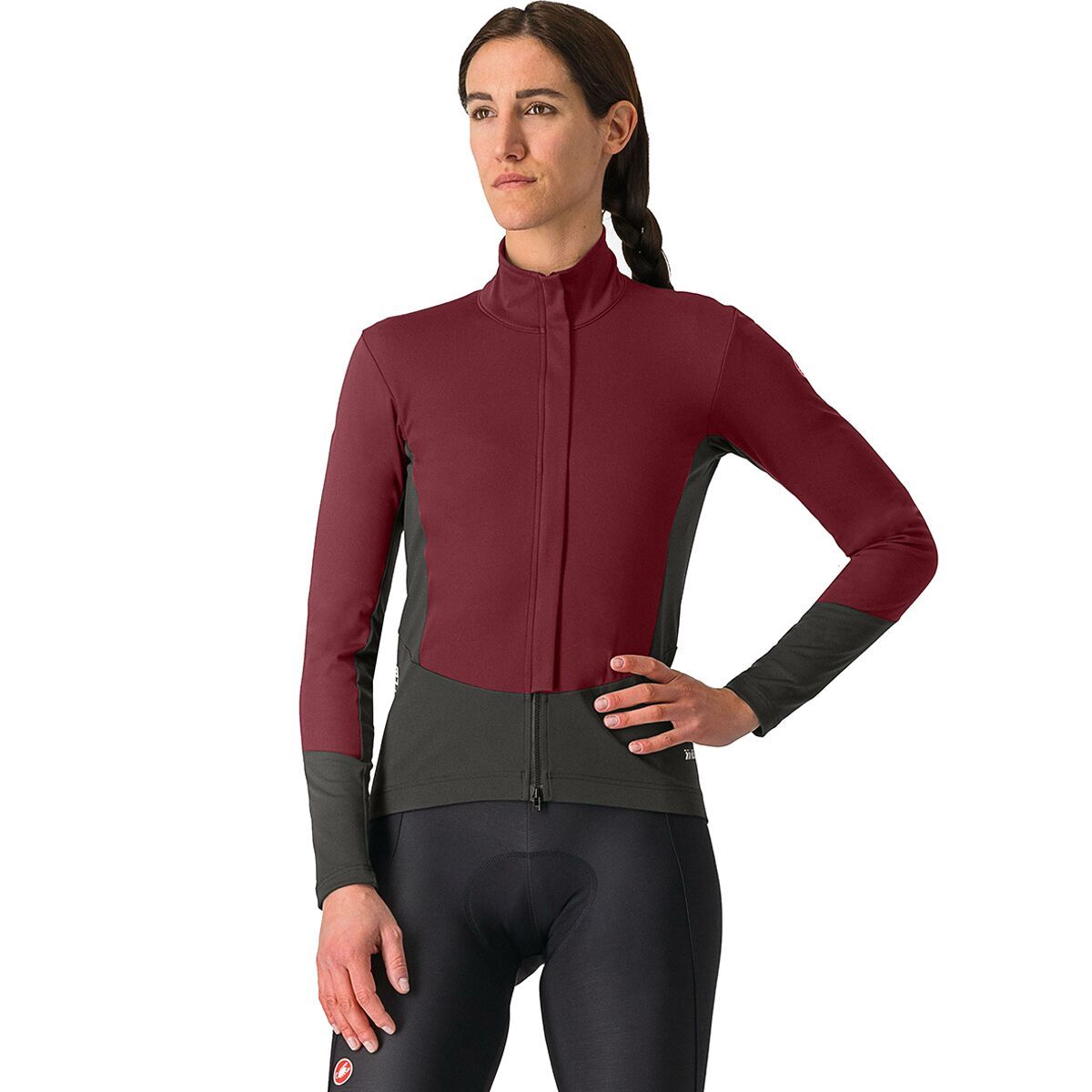Castelli Castelli Perfetto Air Jacket - Women's Deep Bordeaux/Dark Gray, M