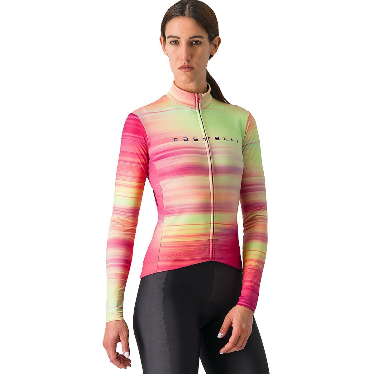 Castelli Castelli Phase Long-Sleeve Jersey - Women's Multicolor Pink, S