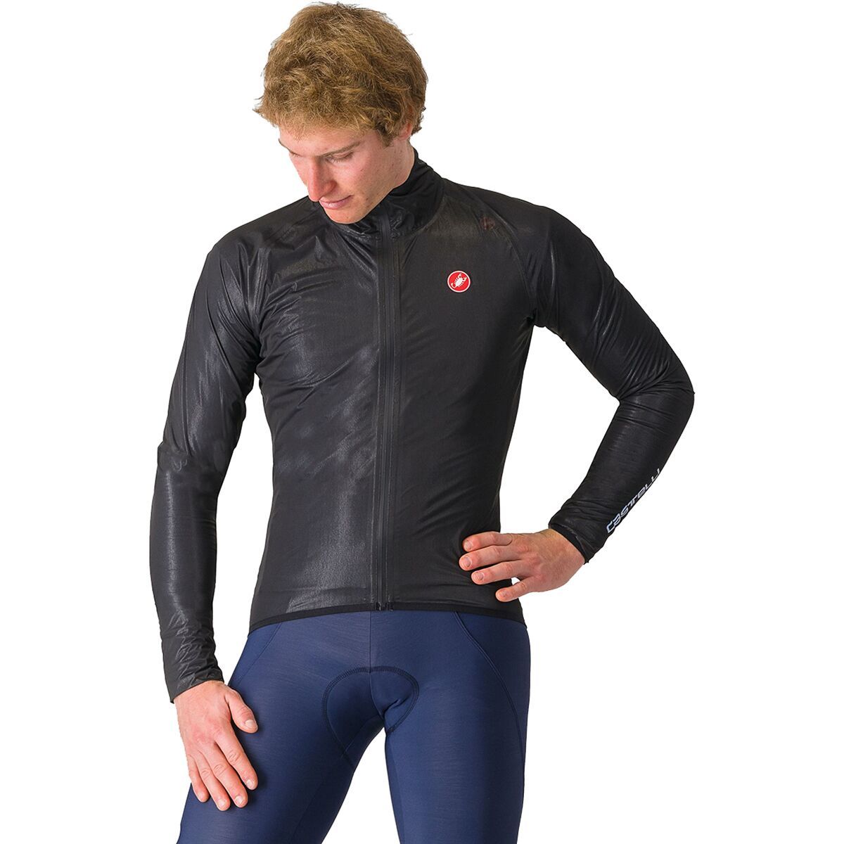 Castelli Castelli Squall Shell Jacket - Men's Light Black/Silver Gray, M