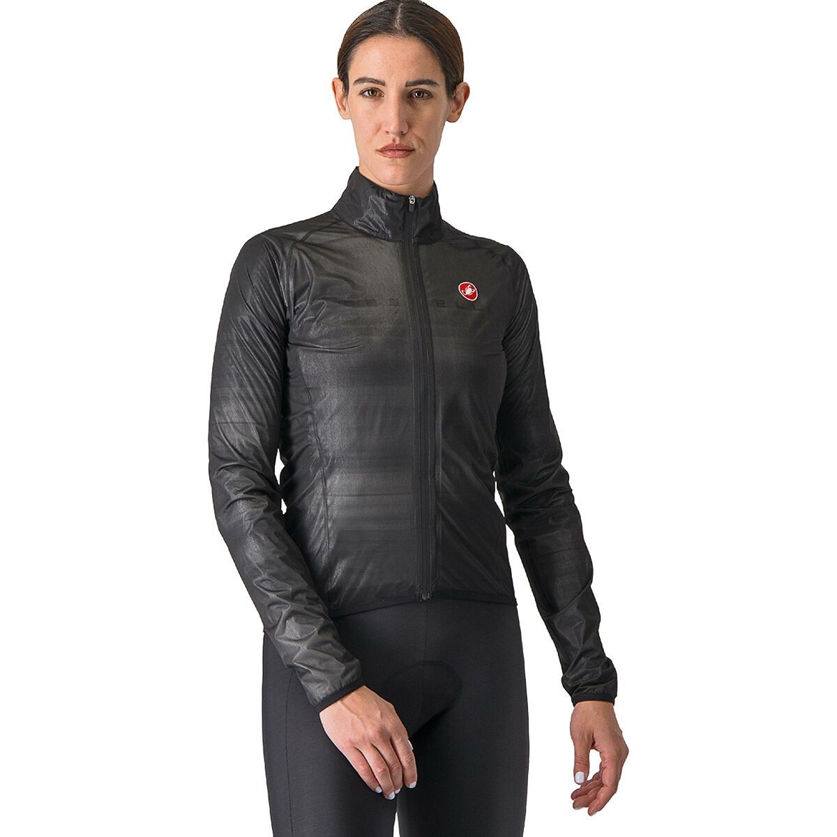 Castelli Squall Shell Jacket - Women's Light Black/Silver Gray, M