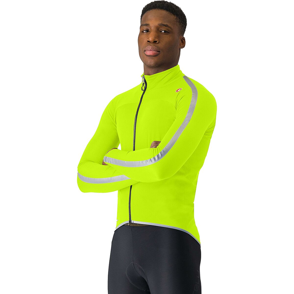 Castelli Castelli Ultra Rain Cape - Men's Electric Lime/Silver Reflex, 3XL