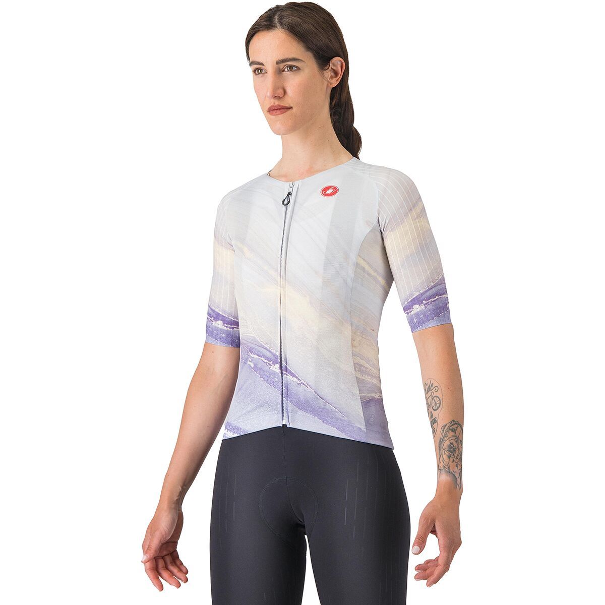 Castelli Castelli Aero Pro 8S Short-Sleeve Jersey - Women's Multicolor Purple, M