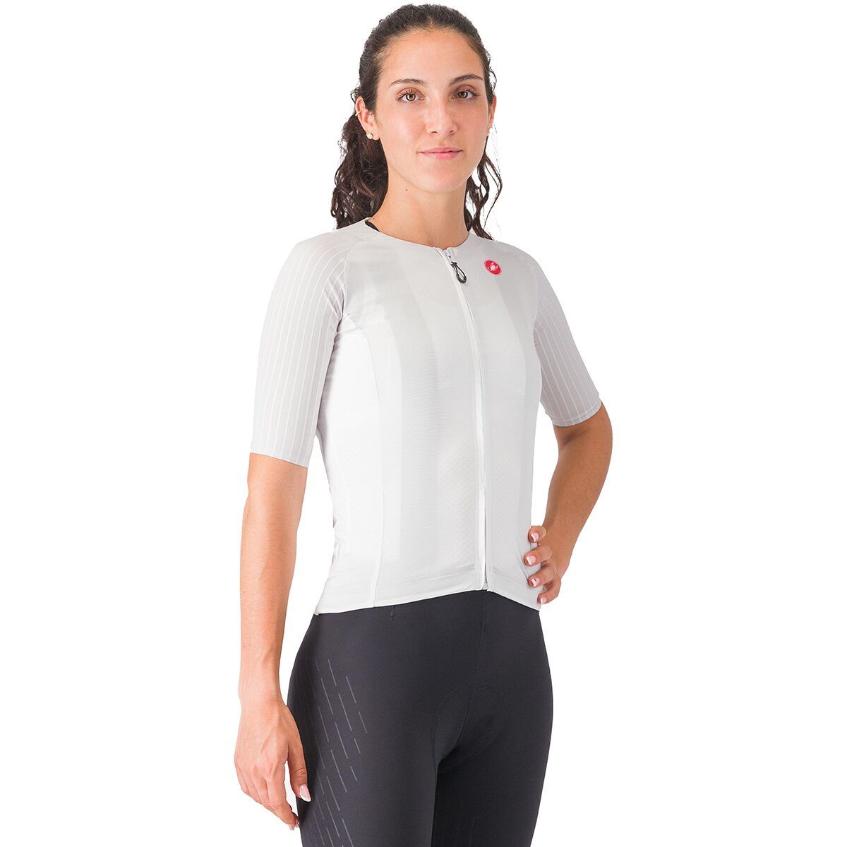 Castelli Castelli Aero Pro 8S Short-Sleeve Jersey - Women's Silver Gray, S