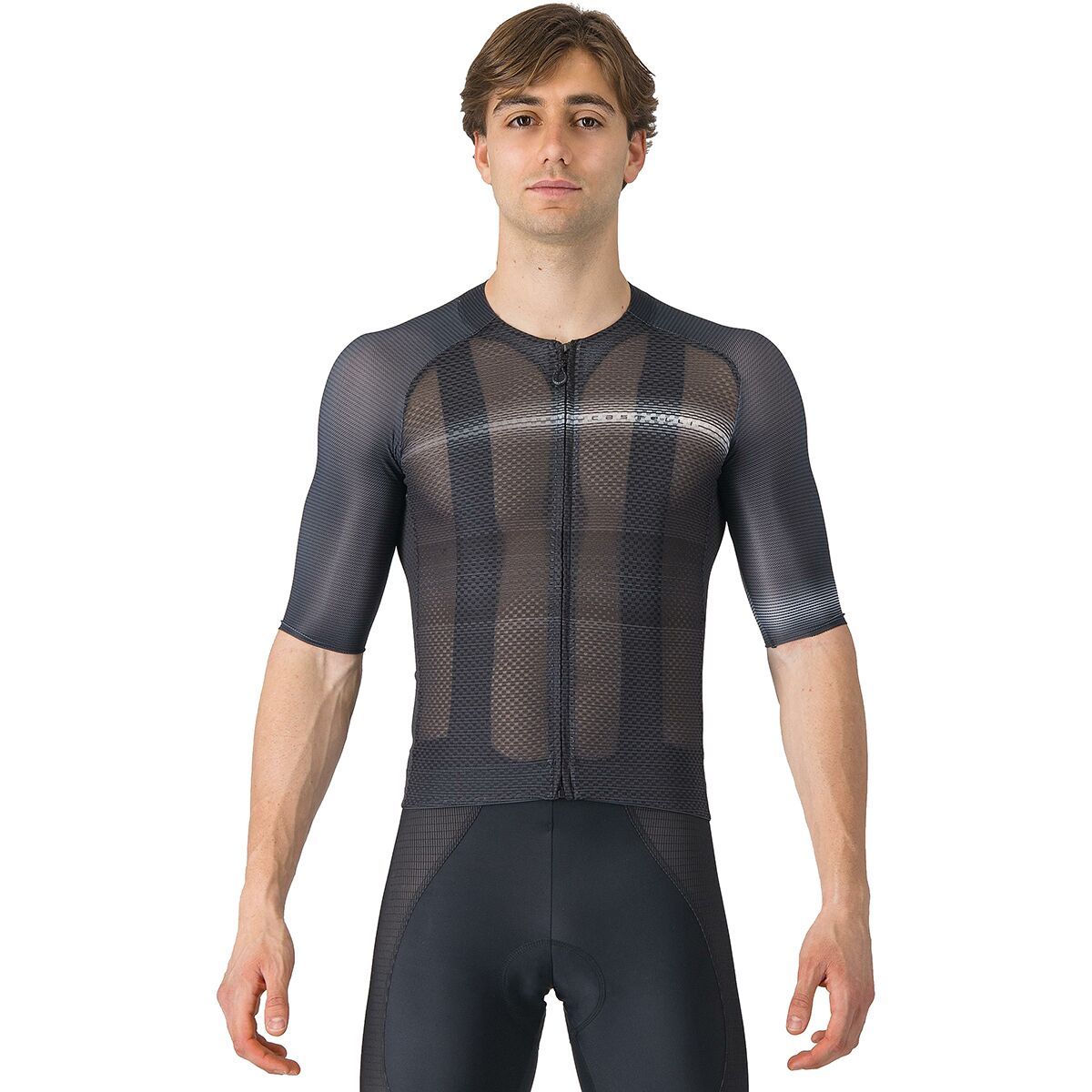 Castelli Castelli Climber's A/C Short-Sleeve Jersey - Men's Black/Dark Gray, XXL