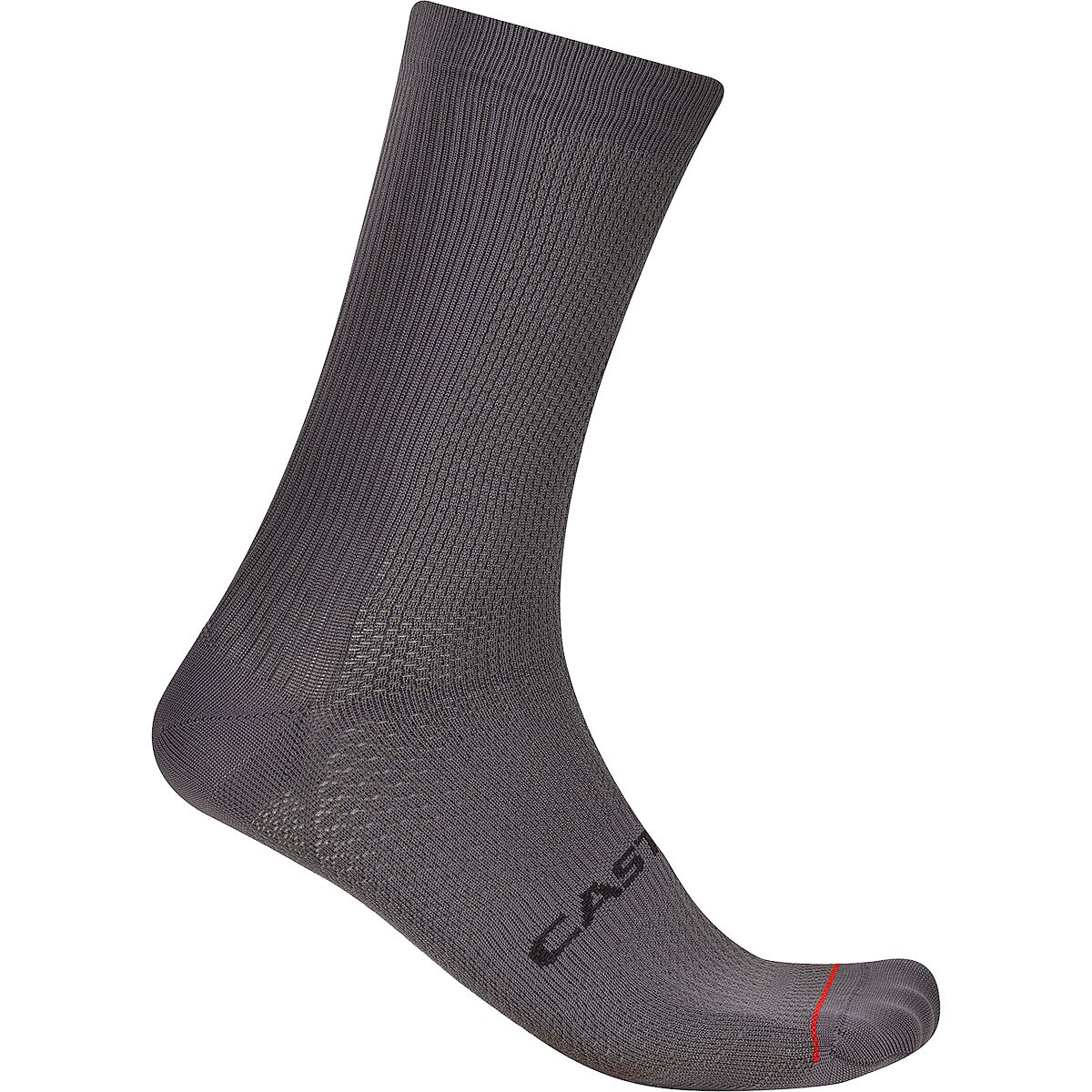 Castelli Espresso 18 Sock Smoky Gray, XXL - Men's