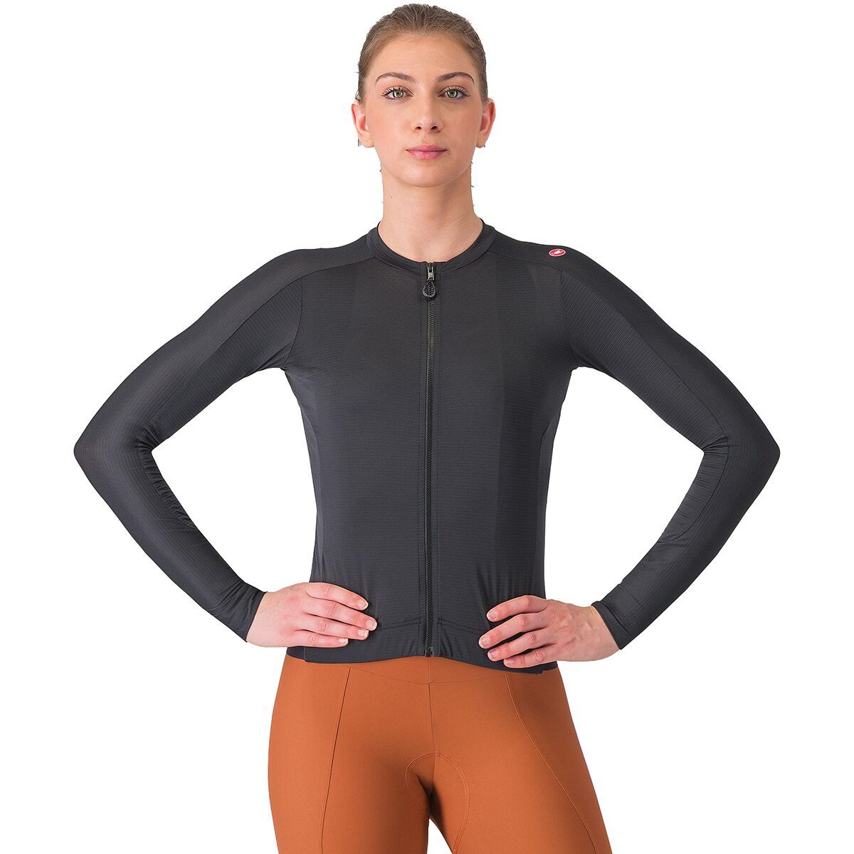Castelli Castelli Espresso Long-Sleeve Jersey - Women's Light Black/Dark Gray, L