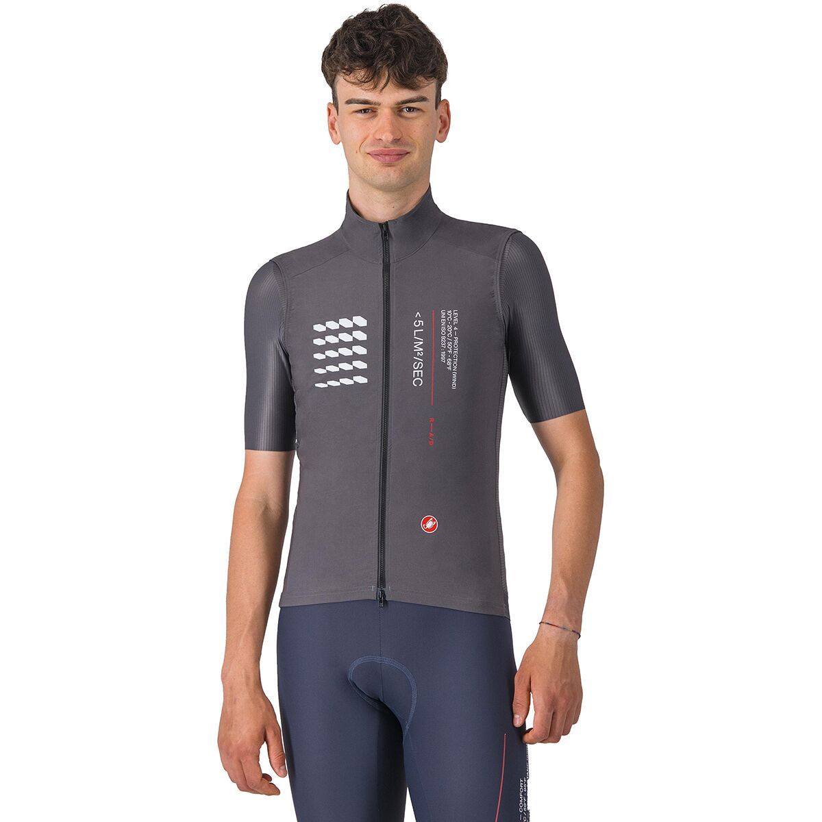 Castelli Castelli Espresso R-A/D Vest - Men's Smoky Gray, S