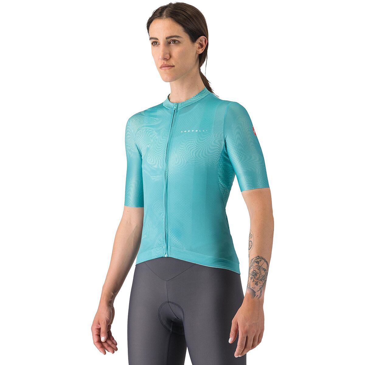 Castelli Fantasia Short-Sleeve Jersey - Women's Pool Blue, L