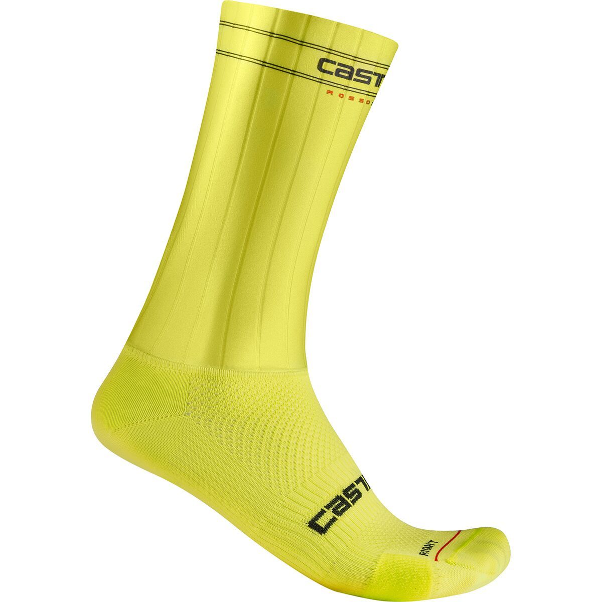 Castelli Fast Feet 3 Sock Electric Lime, XXL - Men's