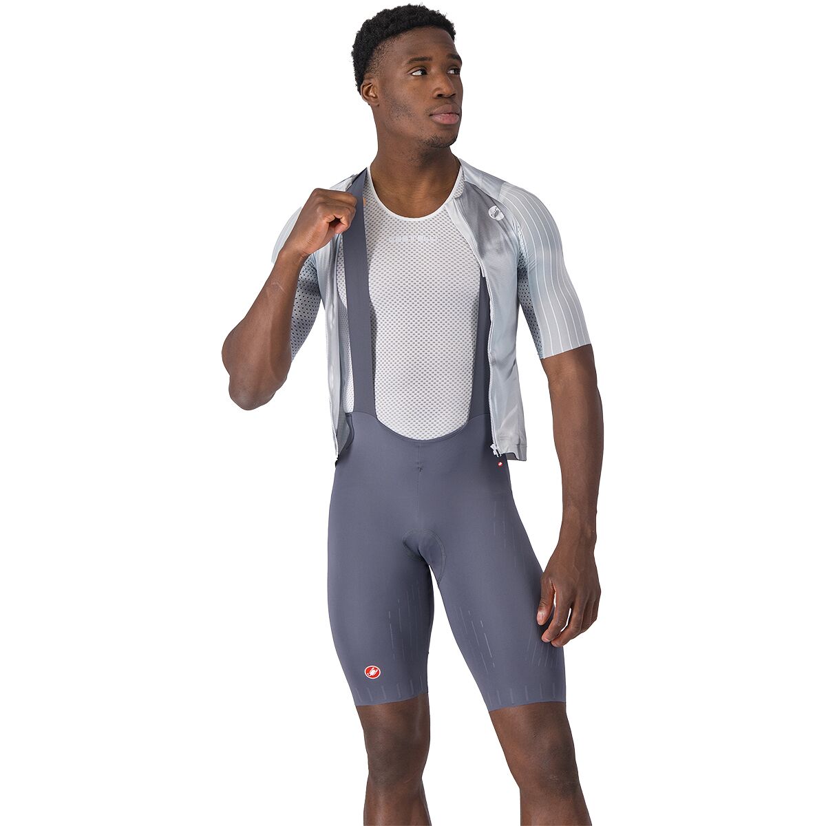 Castelli Castelli Free Aero Race S Bib Short - Men's Smoky Gray, XXL