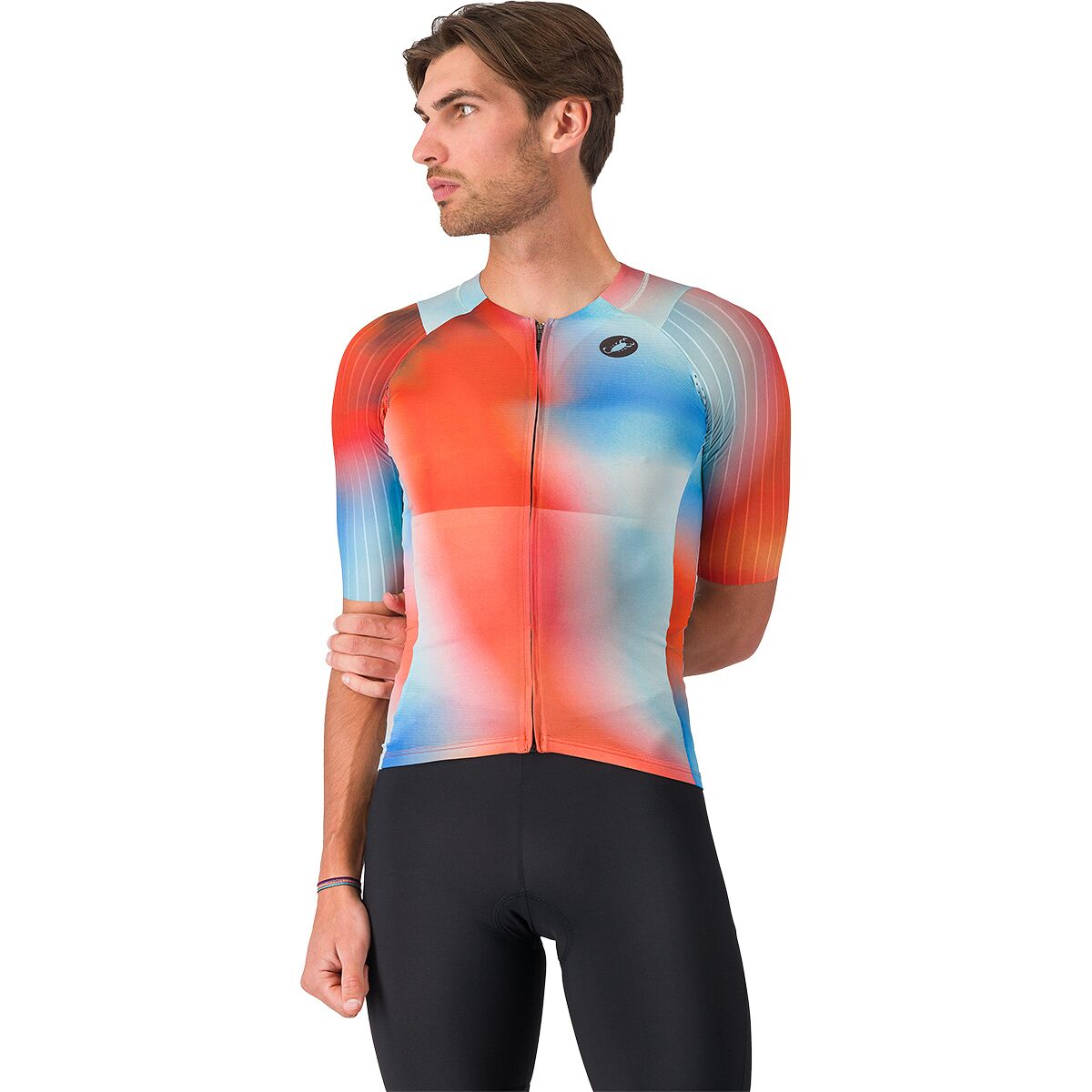 Castelli Free Speed 3 Race Tri Top - Men's Paprika/Winter Sky, L