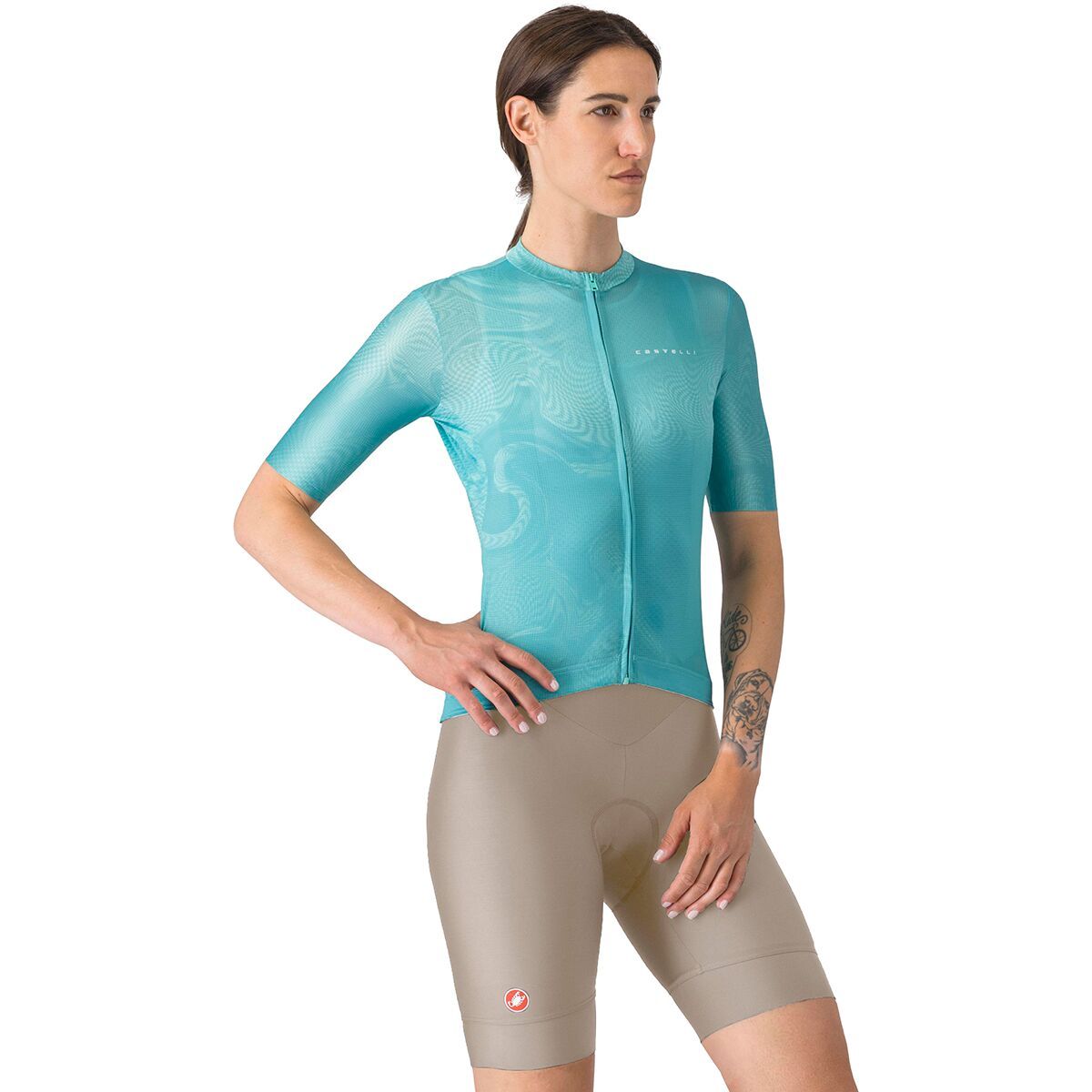 Castelli Prima 2 DT Bib Short - Women's Clay/Ivory, L