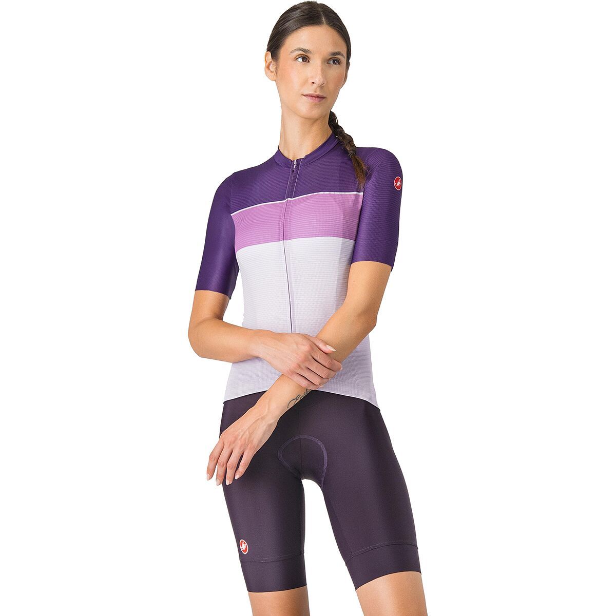 Castelli Castelli Prima 2 DT Bib Short - Women's Dark Night Shade/Deep Purple, S