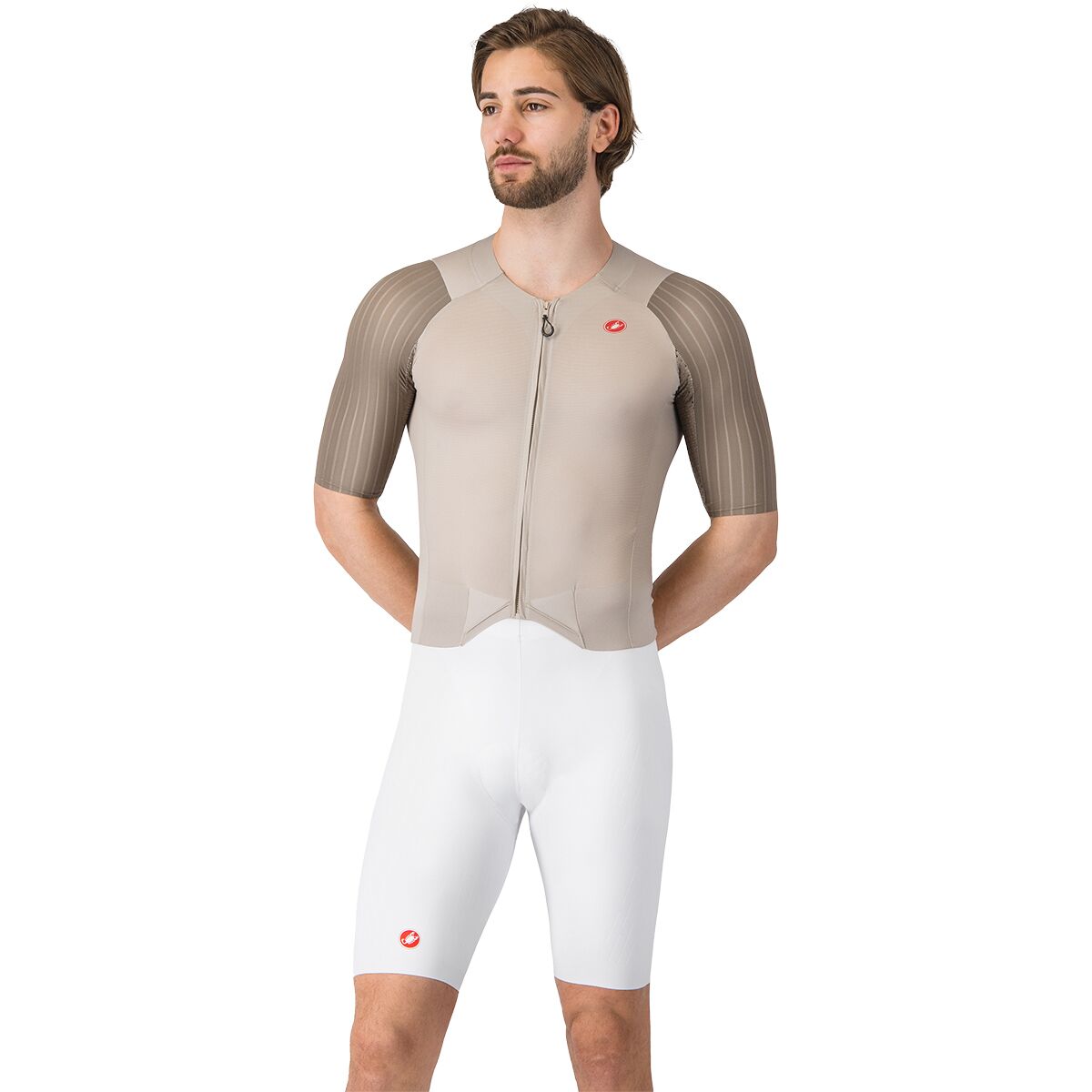 Castelli Castelli Sanremo S Tri Speed Suit - Men's Clay/White, XXL