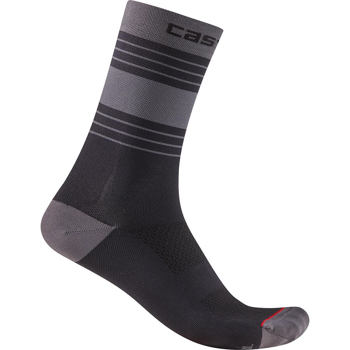 Castelli Simbolo 15 Sock Dark Gray/Black, XXL - Men's