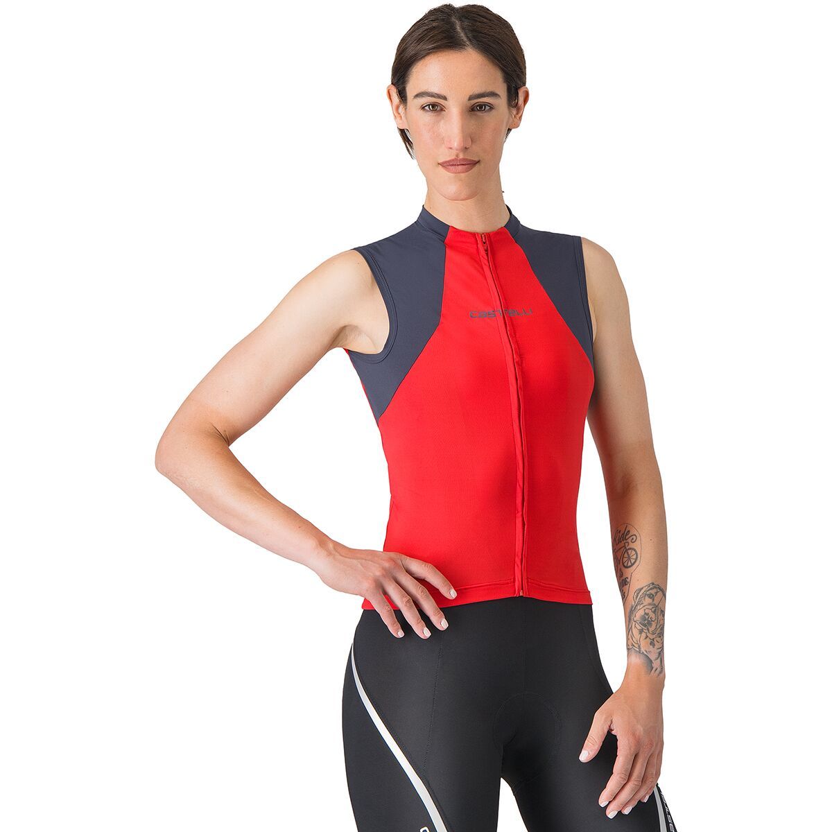Castelli Sole Sleeveless Jersey - Women's Hibiscus/Twilight Blue, S