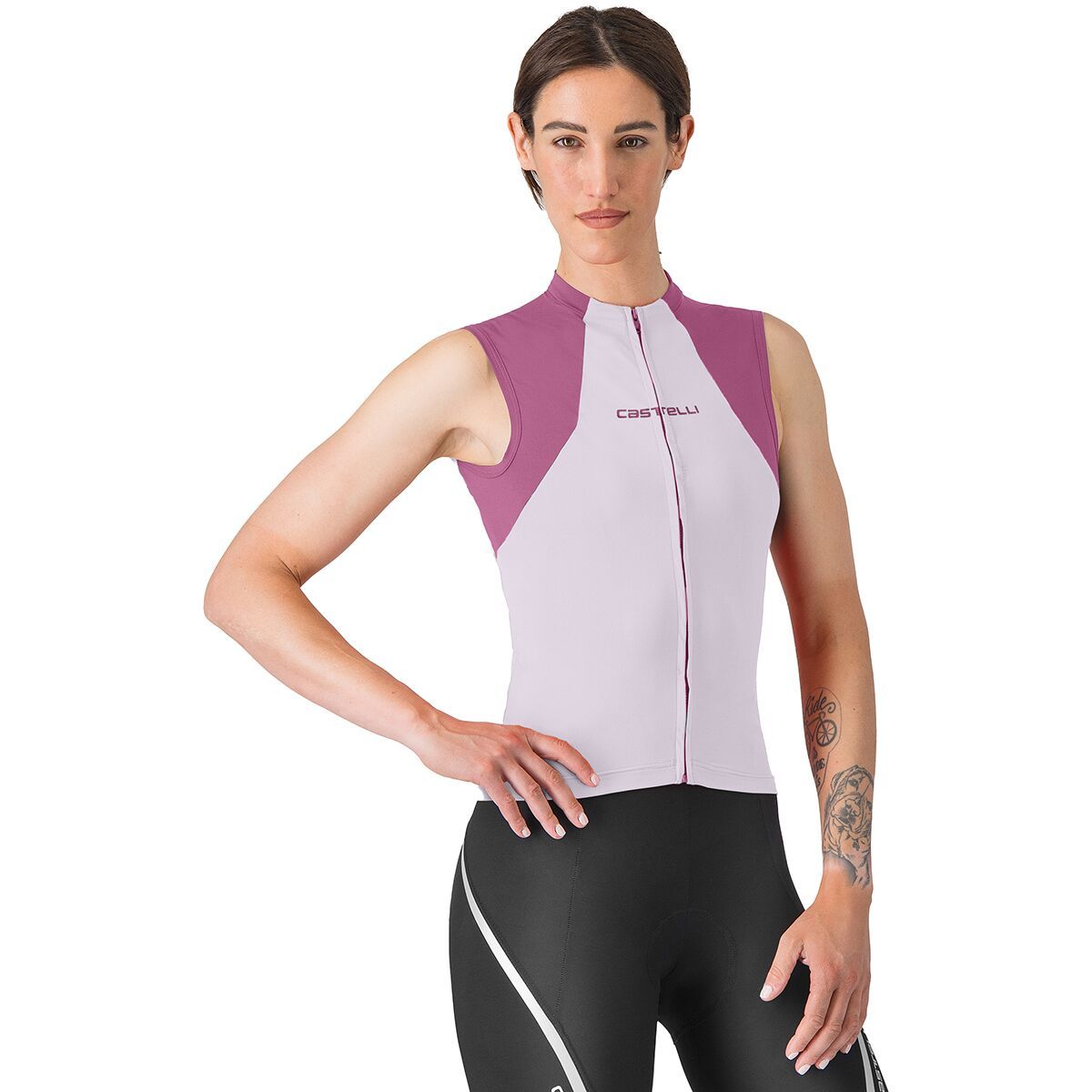 Castelli Castelli Sole Sleeveless Jersey - Women's Purple Mist/Deep Purple, L
