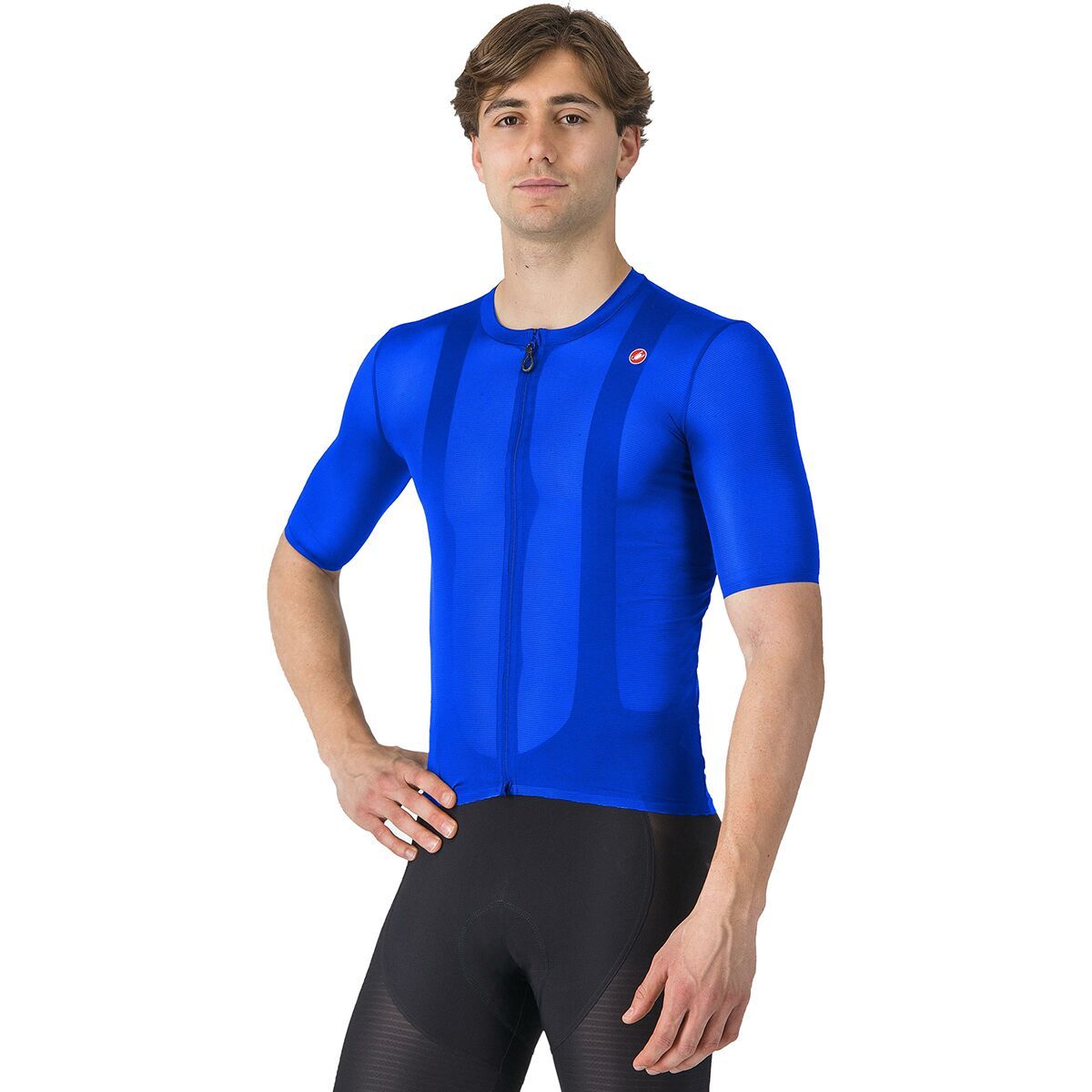 Castelli UPF LS JERSEY メンズ M 青 Jerseys Cycling Men UPF LONG SLEEVE JERSEY - Castelli Cycling