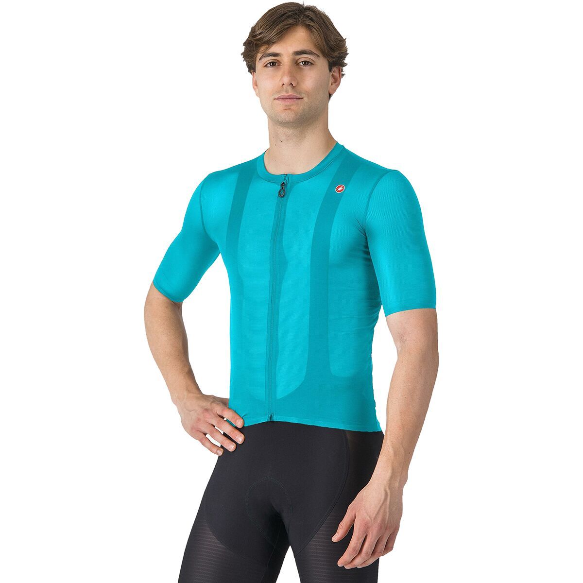 Castelli Superleggera A/C Short-Sleeve Jersey - Men's Pool Blue, XXL