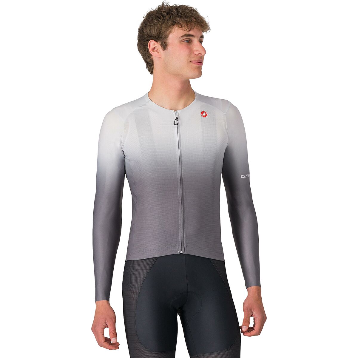 Castelli UPF Long-Sleeve Jersey - Men's Silver Gray, L