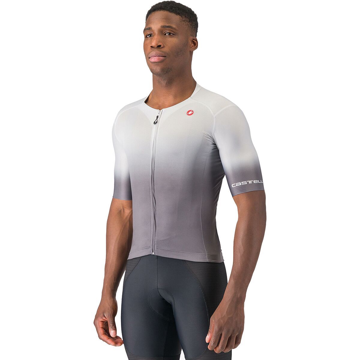 Castelli Castelli UPF Short-Sleeve Jersey - Men's Silver Gray, S