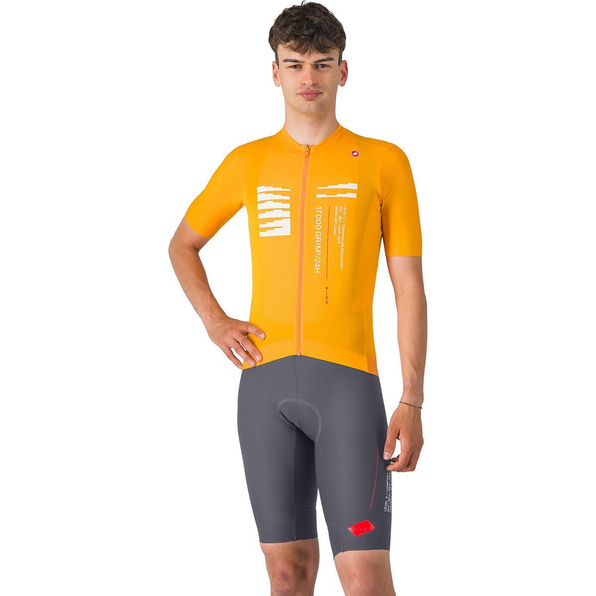 Castelli Espresso R-A/D Bib Short - Men's Smoky Gray, L