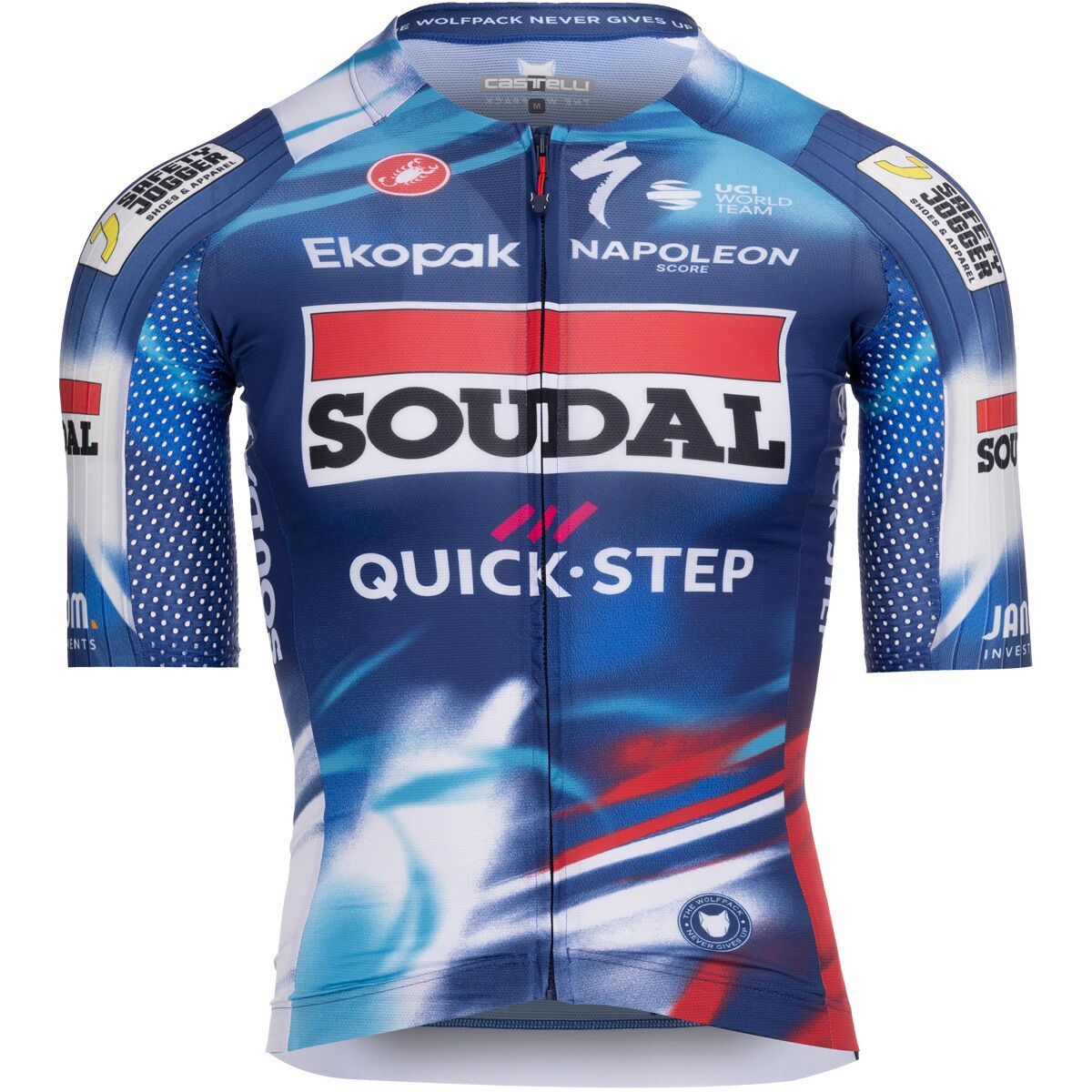 Castelli Castelli Soudal/Quick-Step Aero Race 8S Jersey - Men's Blue/Red, XXL